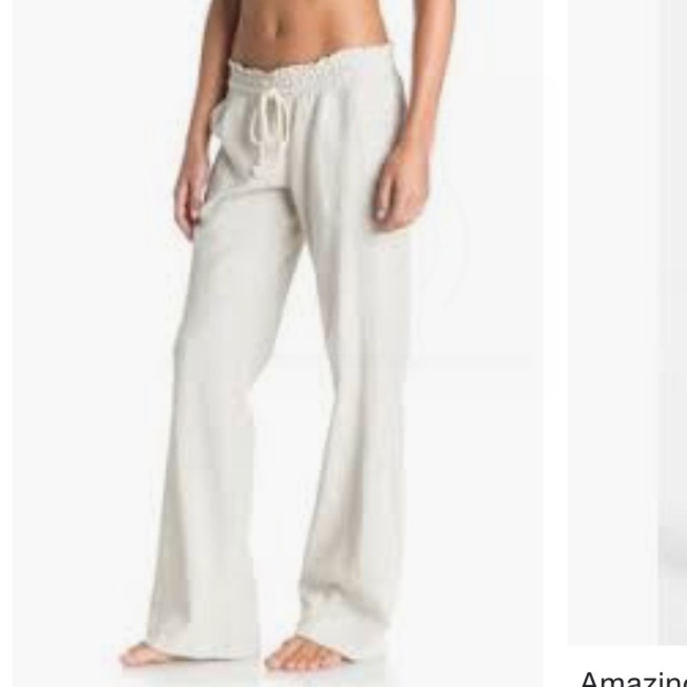 Crème Roxy Beach Pants